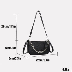 Bolsa Tiracolo Pequena Couro Legítimo Agatha