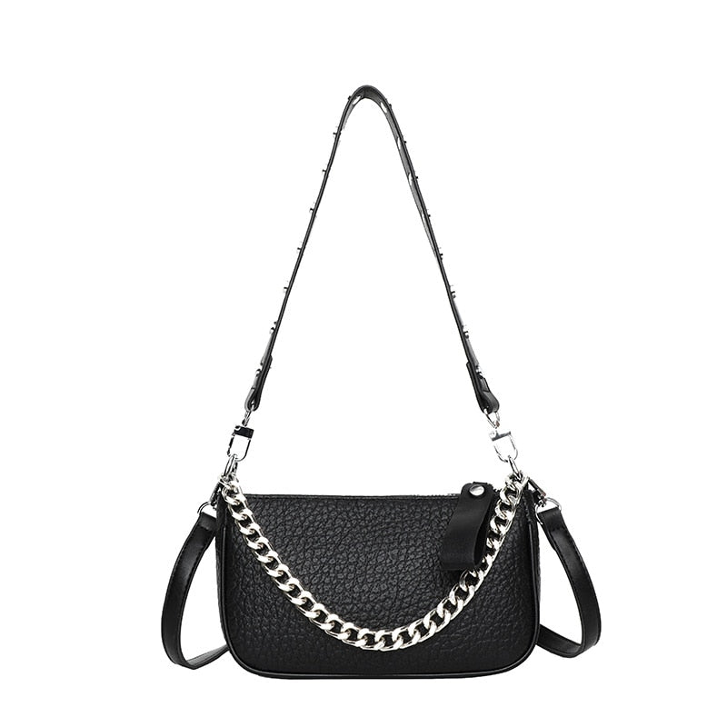 Bolsa Tiracolo Pequena Couro Legítimo Agatha