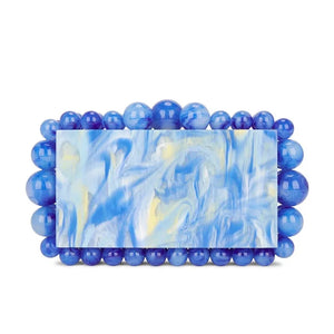 Bolsa Clutch Acrílico Marmorizada