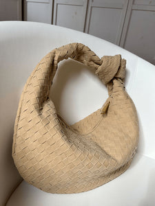 Bolsa Trançada Alice Grande Camurça